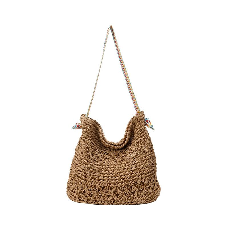 

Holiday style going out woven bag women s new temperament simple shoulder bag wind versatile beach bag one size fits all хакі