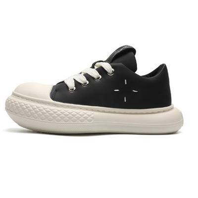 New Thick-soled Heightening Casual Shoes Solid Color Versatile Fashion Men's Shoes Spring and Summer Trend Head Ugly Cute Board Shoes