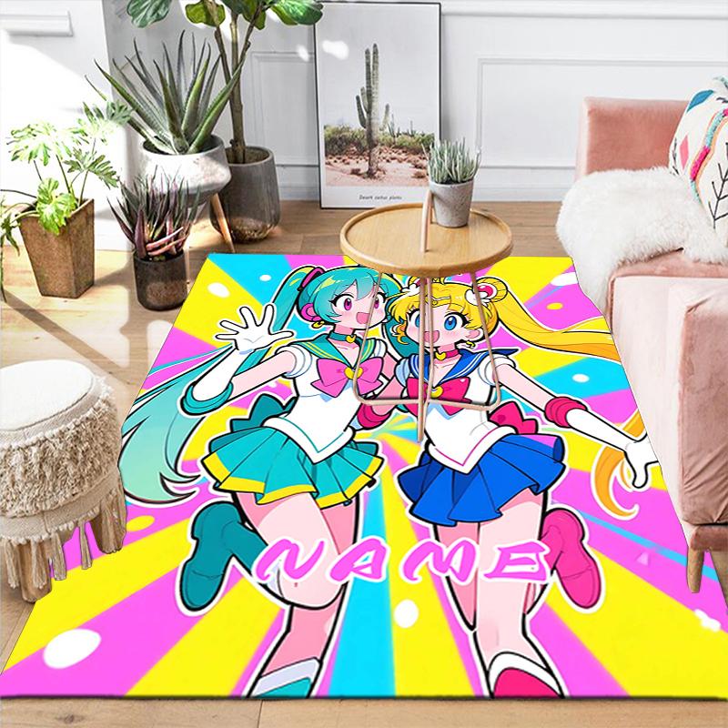 Custom 1Pc Sailor Moon Friendship Rug Office Carpet Indoor Outdoor Entrance Doormat Nonslip Soft And Comfortable Living Room D2915247