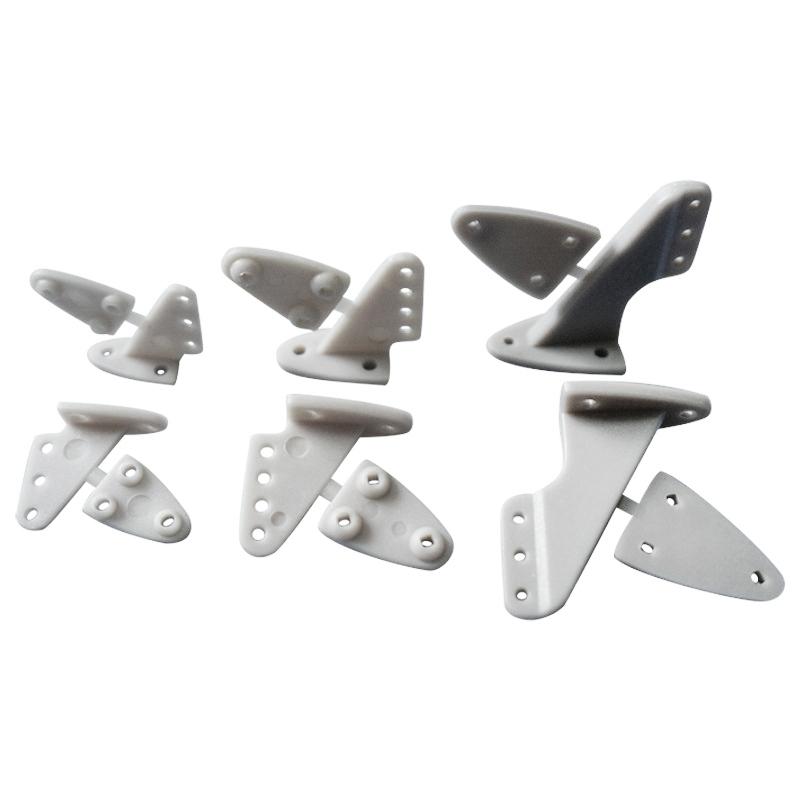 (YY)10Pcs RC Toy Electric Plane Foam Model Accessories Nylon Pin Horn/ Zip Horns Without Screws 3 Hole/4 Hole RC Airplanes Parts