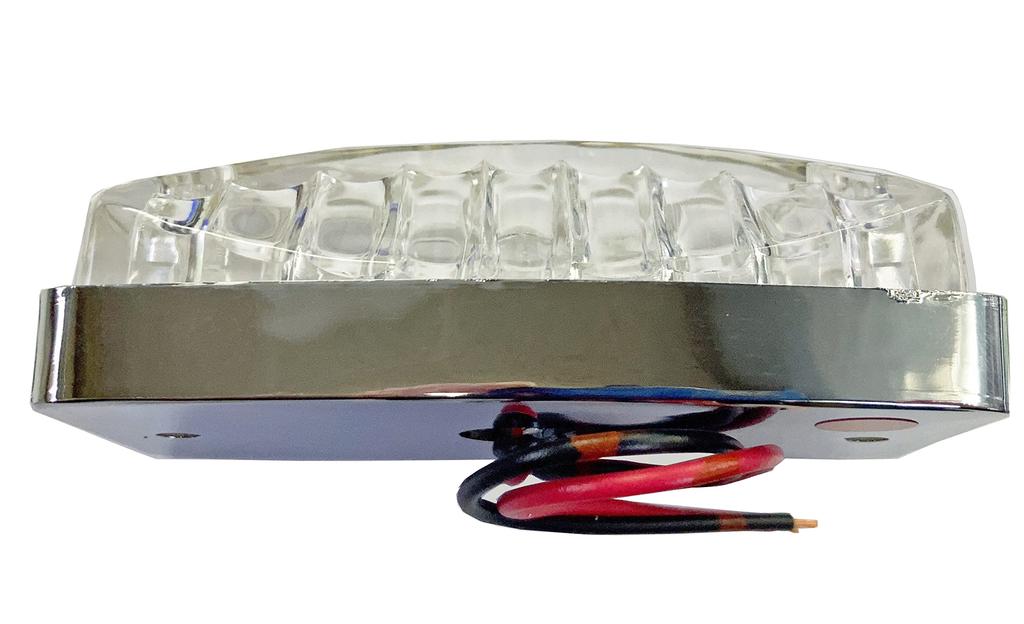 LED Side Type 102 1 piece Lamp, (Plated Base/Green), 24V,