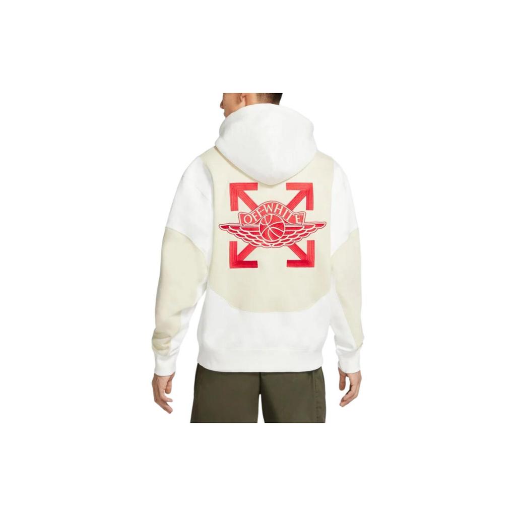 Air Jordan X Off-White Hoodie (Asia Sizing) Sail White/University Red Men Tops CV0541-134