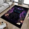1PC Black Cat Fantasy Extra Large Non Slip Floor Carpet, Office, Family, Studio   Large Area Rug Indoor Rugs, Bold Statement Piece