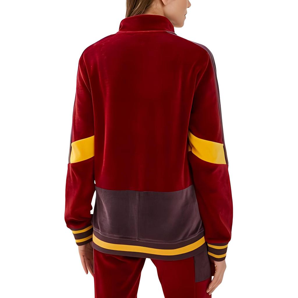 Puma Color Block Striped Stand Collar Zip Retro Jacket Men Jackets Red 534777-01
