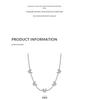 2021 Stilvolles silberbeschichtetes Strassschmetterling-Choker-Halsband