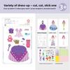 Up Princess Dress Sticker Kit Toy Paper Material Creative Play Children Gift