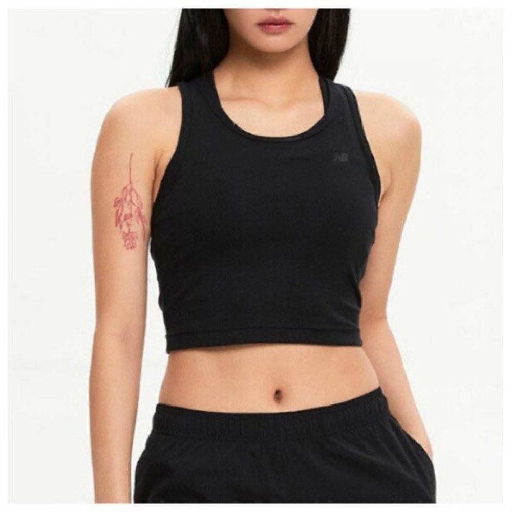 

New Balance Rib Tank Women Slim Fit Nbngf2v322 19 Black series/85