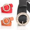 Rhinestone & Pearl Women's Belt Buckle - Stylish Decorative Belt for Dresses