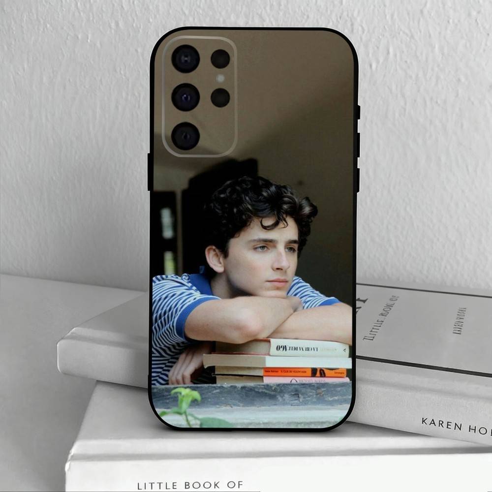 Young Hero T-Timothee C-Chalamet Phone Case For Samsung S25,24,23,22,30,21,10,9,Ultra,Plus,Lite,FE,4,5 G Soft Black Case Samsung S225G