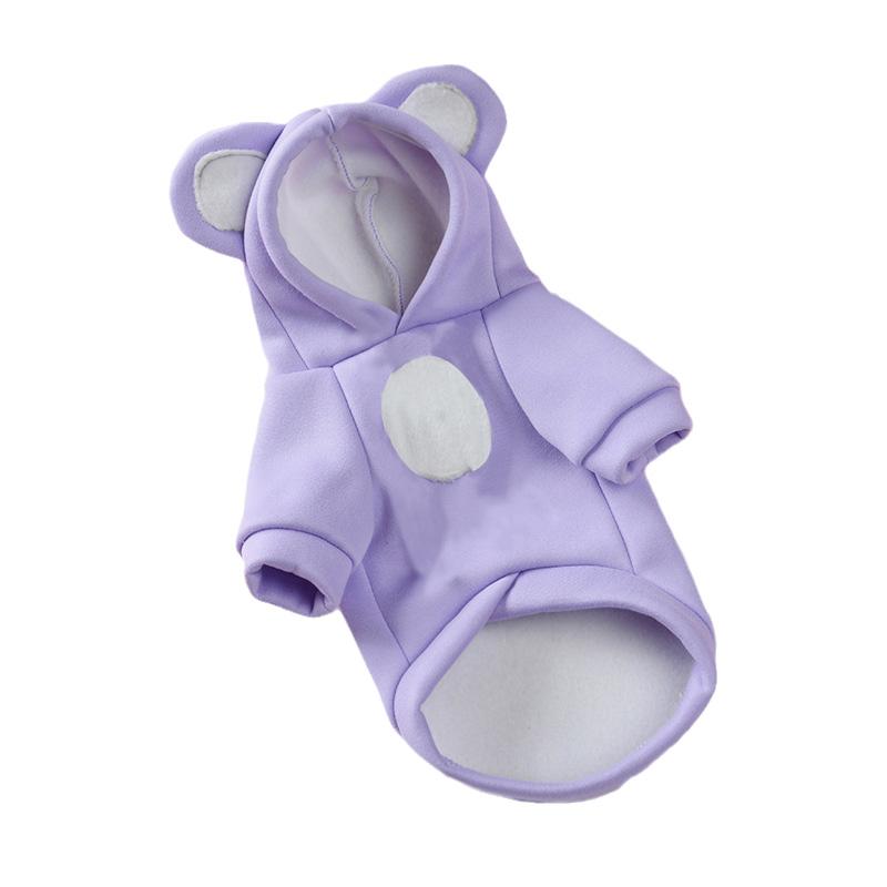 

Newest Dog Cat Hoodie Sweater Winter Warm Pet Clothes for Cats Gotas Clothing Sphynx Kitten Persian Sweatshirt mascotas Costume XS-advise 1-1.5kg фіолетовий
