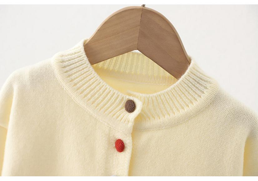 2025 Spring Heart Pattern Sweater for Girls - Versatile Knitwear for Kids