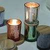 Eco-friendly Electroplated Silver Starry Glass Candle Holder Aromatherapy Empty DIY Candle Cup for Home Decoration