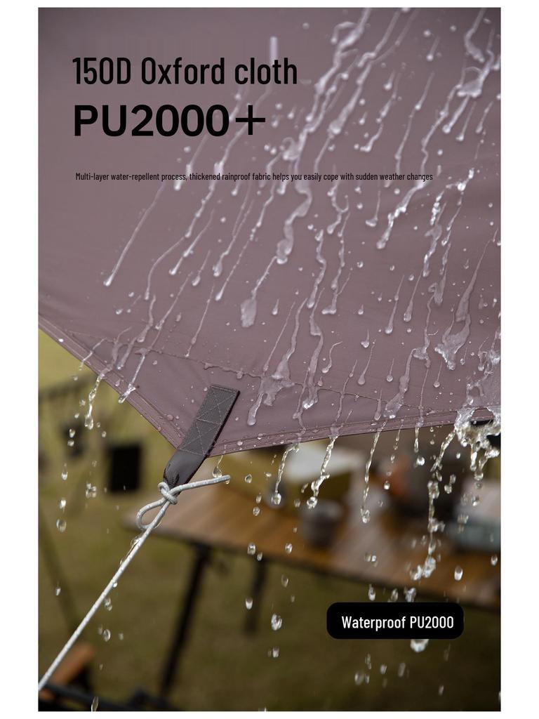 Mountain Guest Feiyun Outdoor Sun & Rain Protection Canopy Tent with 210 Silver-Coated Oxford Cloth