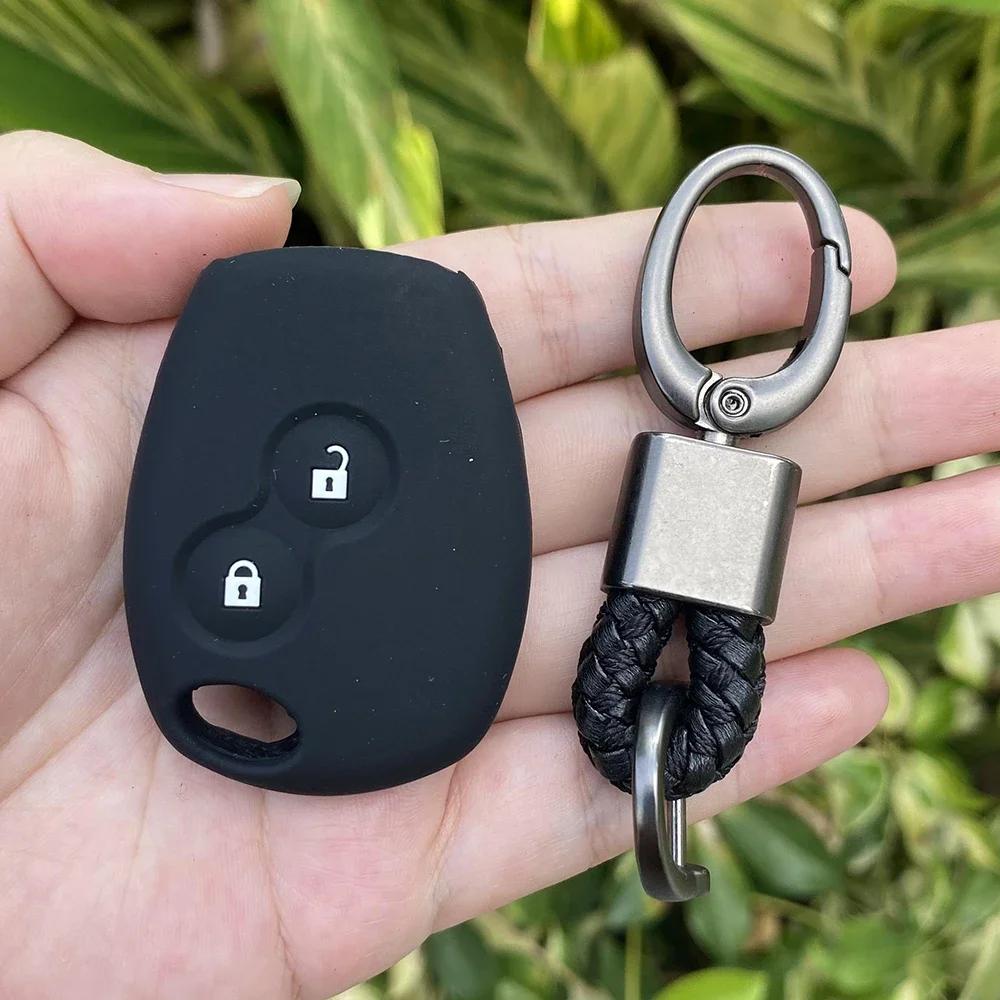 Silicone Car Key Case Cover For Renault Duster Modus Clio 3 Kangoo DACIA Logan Scenic Megane Sandero Captur Twingo Modus 2 Butto