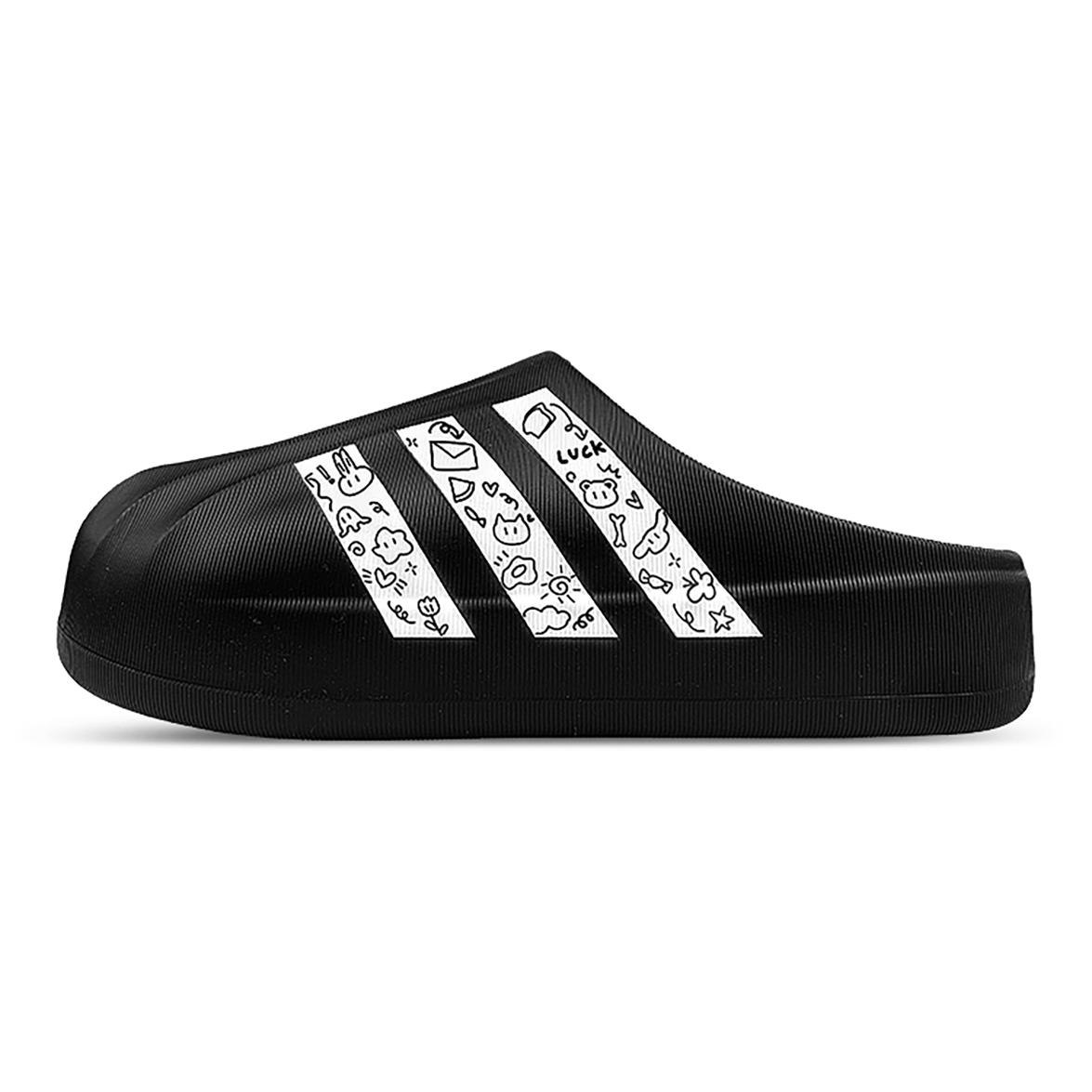

Adidas Originals AdiFOM SUPERSTAR MULE Стійкі до стирання Закритий носок Шльопанці Унісекс Чорний Білий IG8277(Команда1311-) 40⅔