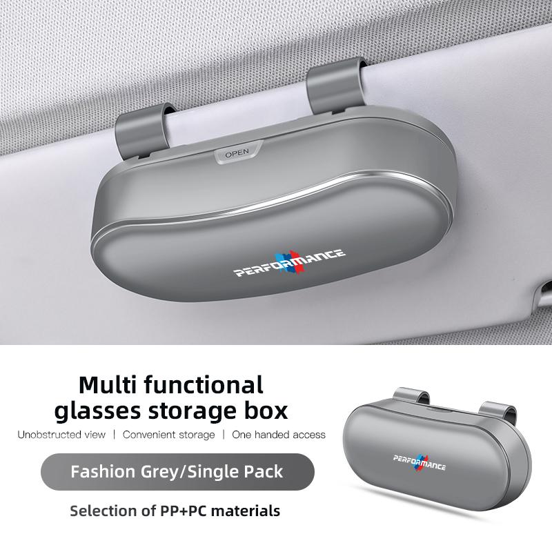 Car Sun Visor Glasses Storage Box Interior Accessories Stickers For BMW G80 G06 G07 G42 G14 G15 G16 F82 F20 F21 F83 M2 M3 M4 M5