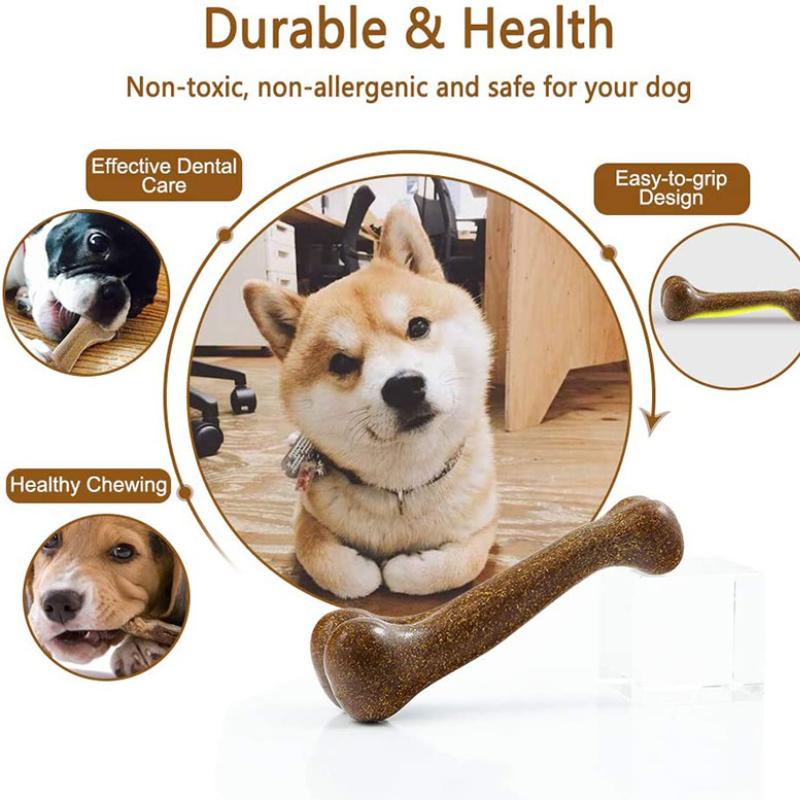 Dog Beef Flavor Bone Toys for Small Medium Large Dogs Non-Toxic Anti-bite Puppy Toys Pet Chew Dental Care Toys Dog Accessories
