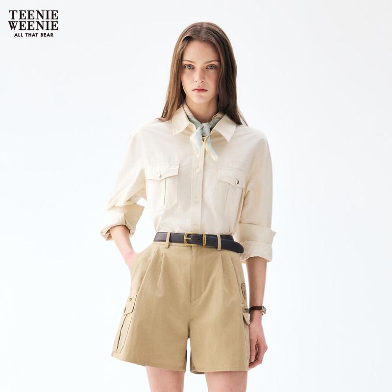 Teenie Weenie Women s Simple Bear Collared Shirt S