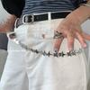 Inspired Vintage Silver Leaf Design Metal Waist Chain For Women Chic Bohemian