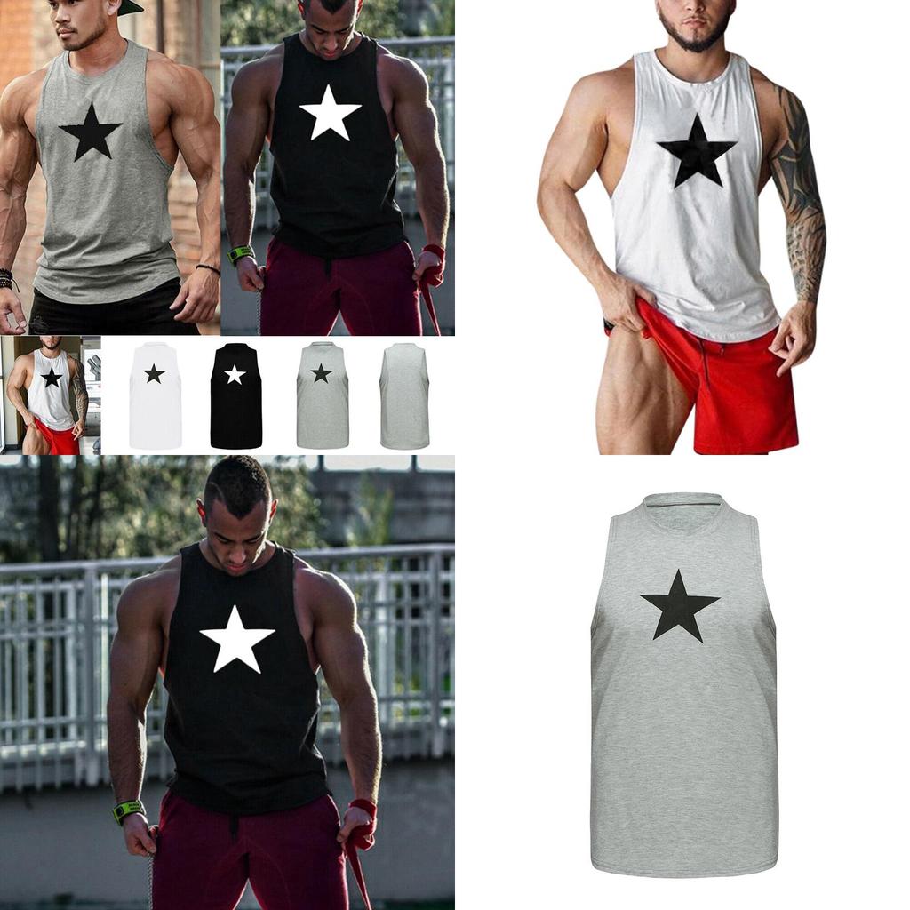 Classic Men Bodybuilding Stringer Tank Top Gym Workout Tee Vest Sleeveless Muscle Shirt For All Seasons