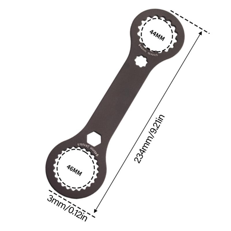 Aluminum Alloy Bicycles Crankset Wrench Tool with Rubber Grip Cycling Repair Maintenance Bicycles Bottom Bracket Wrench