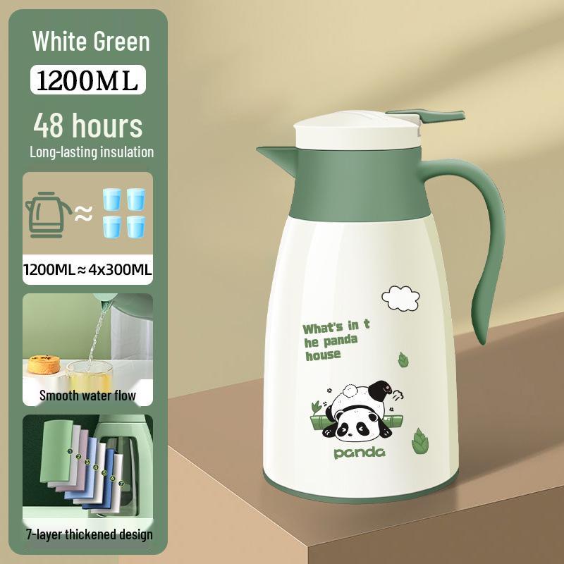 48-Stunden-Isolierkessel mit Glasinnenteil für Zuhause & Wohnheim – Cartoon-Design, Modell 2025