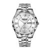 Men's watch waterproof double calendar luminous business watch quartz watch