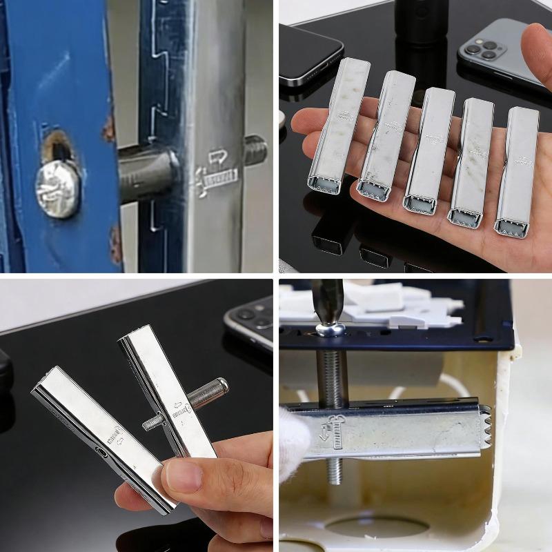 12/1PCS Dark Box Repair Screw Fix Tool 86type Wall Mount Electrical Plug Switch Outlet Socket Back Cassette Replacement Clip Kit
