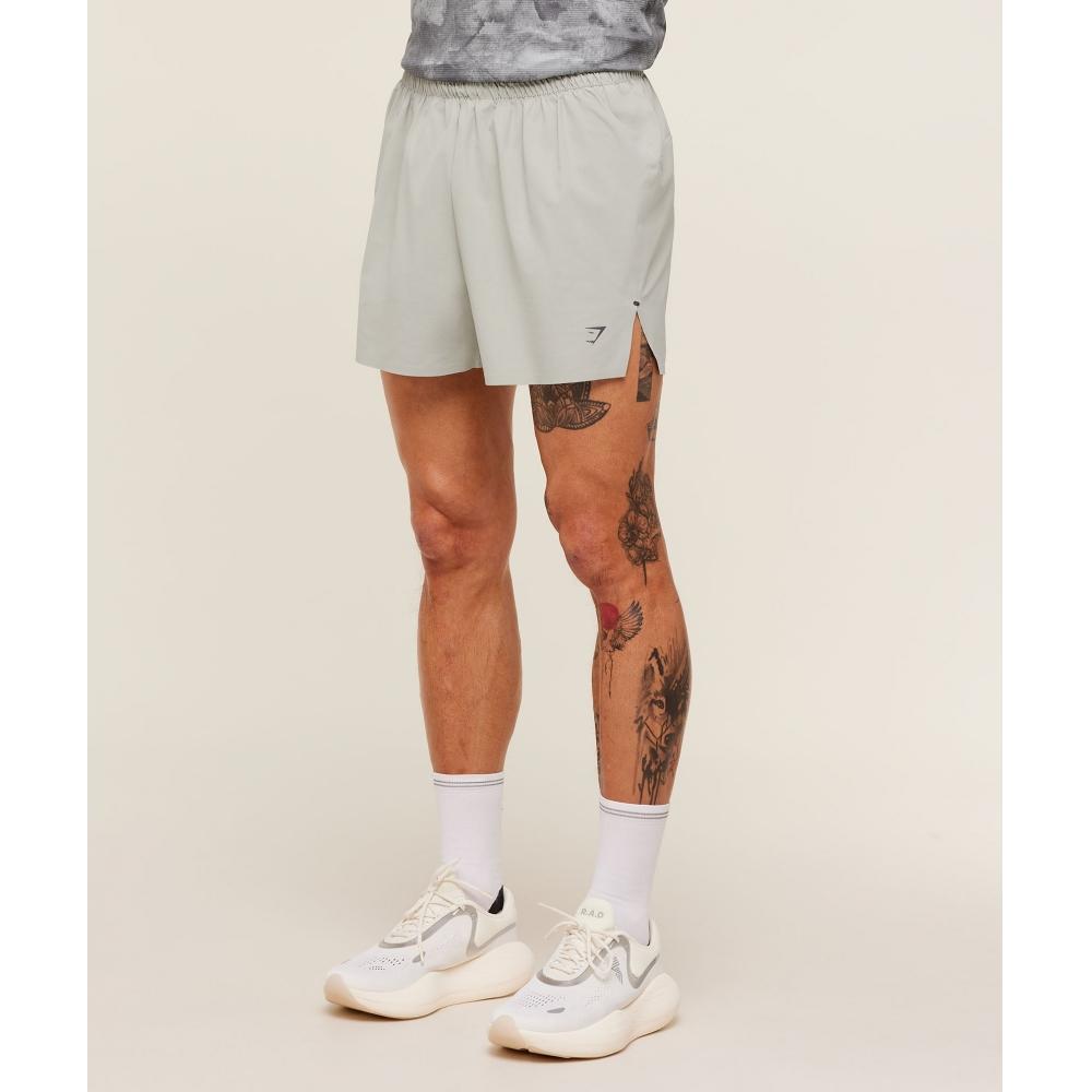 Gymshark Running Elite 5  Short Stone Grey A2c8g Gb7s