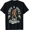 Bigfoot Versteckspiel Weltmeister Sasquatch Retro Vintage Geschenk Unisex T-Shirt