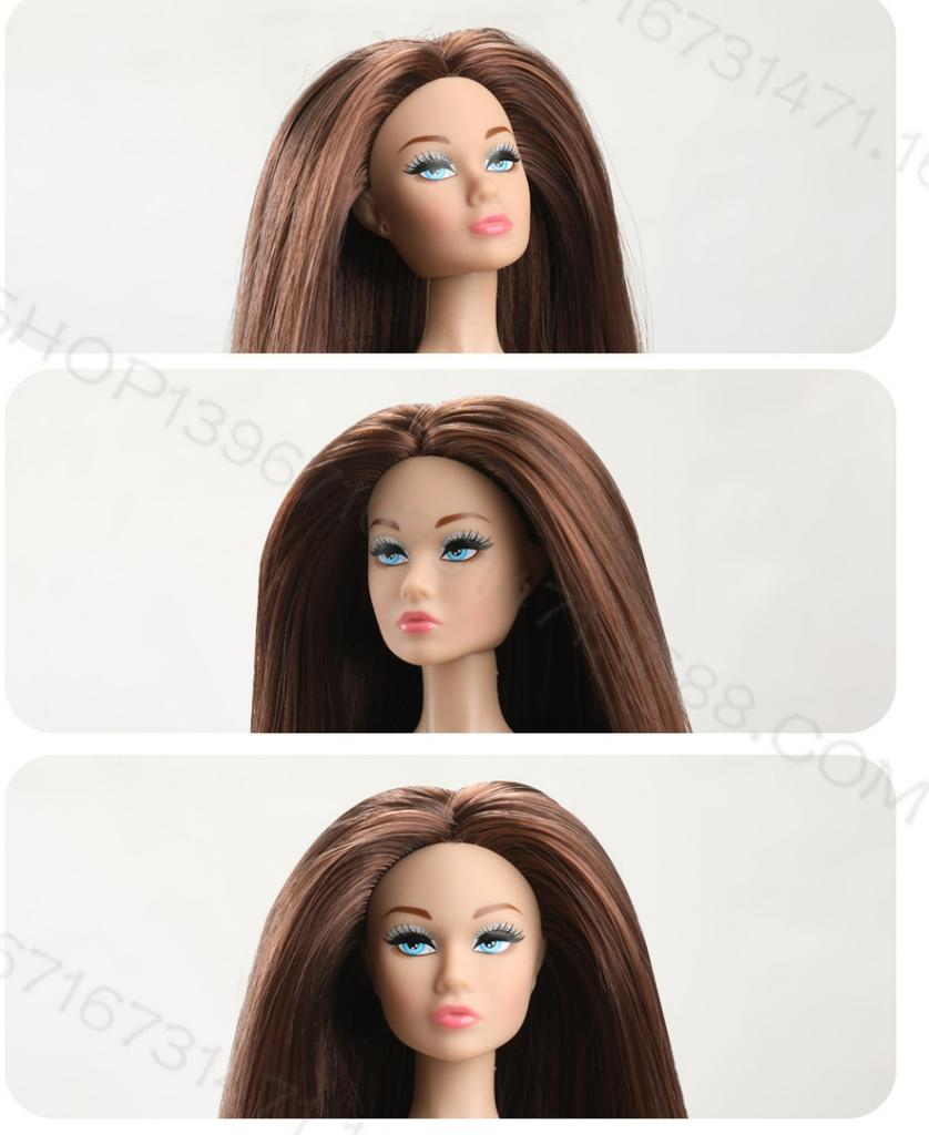 1/6 PP Face Mold Super Model Doll Figures FR Beige Skin Tone Joints Movable Solid Doll 30cm Fashion Face Mold Boys Girls Gifts