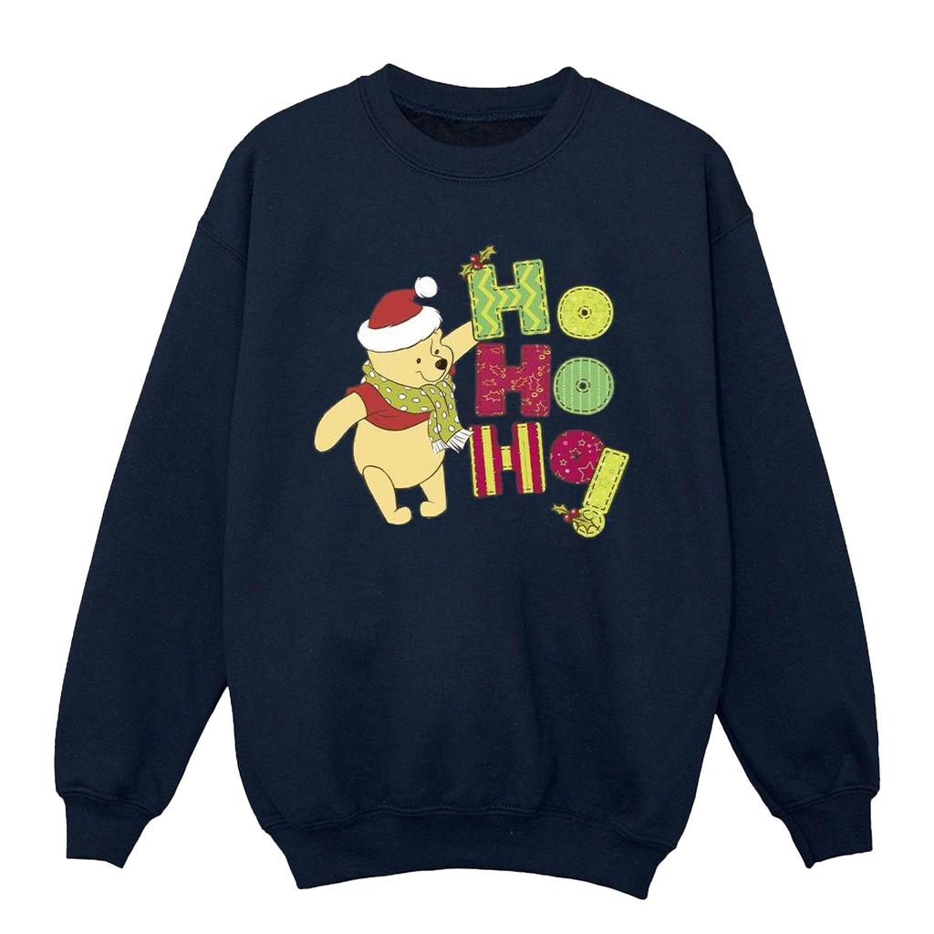 Disney Dívčí mikina Medvídek Pú Ho Ho Ho šátek