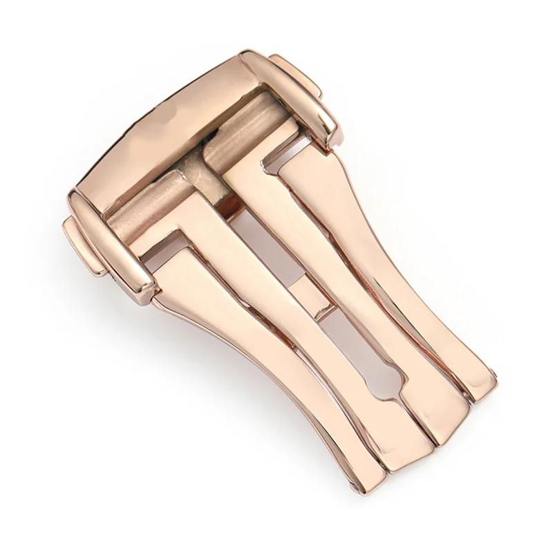 

Ремінець для годинника 16 мм 18 мм 20 мм Пряжка годинника з нержавіючої сталі для Omega Шкіряний ремінь Шкіряна гумка Металева складна застібка Аксесуари Інструменти 16mm