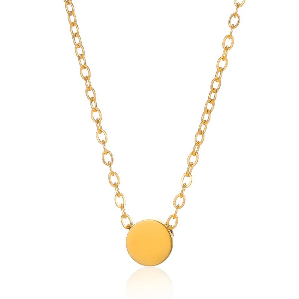 VIntage Christian Jesus Kreuz Halsketten Anhänger Für Frauen Edelstahl Runde Form Münze Halsketten Choker Gebet Taufe Geschenke