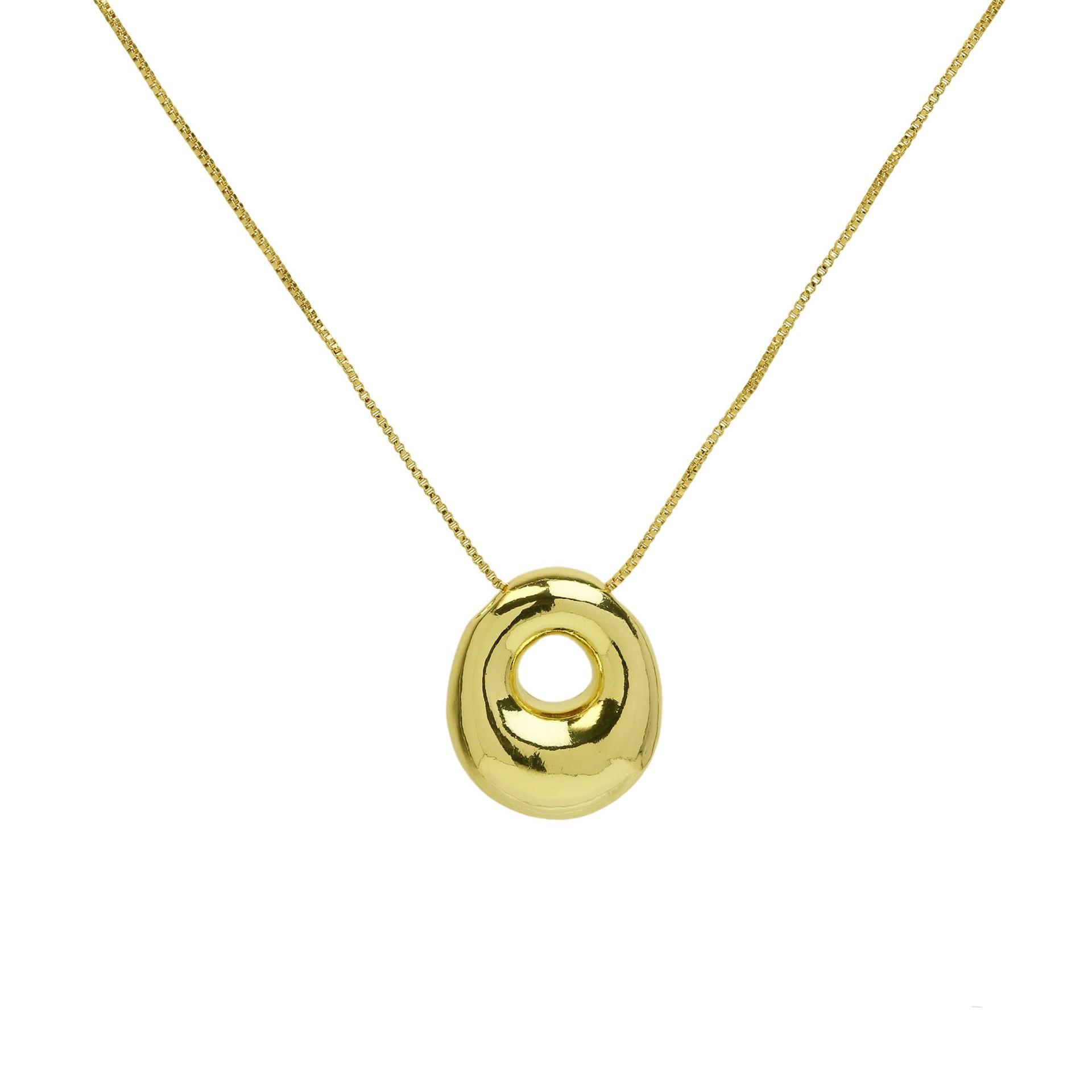 

Creative A-Z Balloon Bubble Letter pendant Neckalce for Women 18k Gold Plated Chunky Initial Necklaces Zircon Birthday Gift