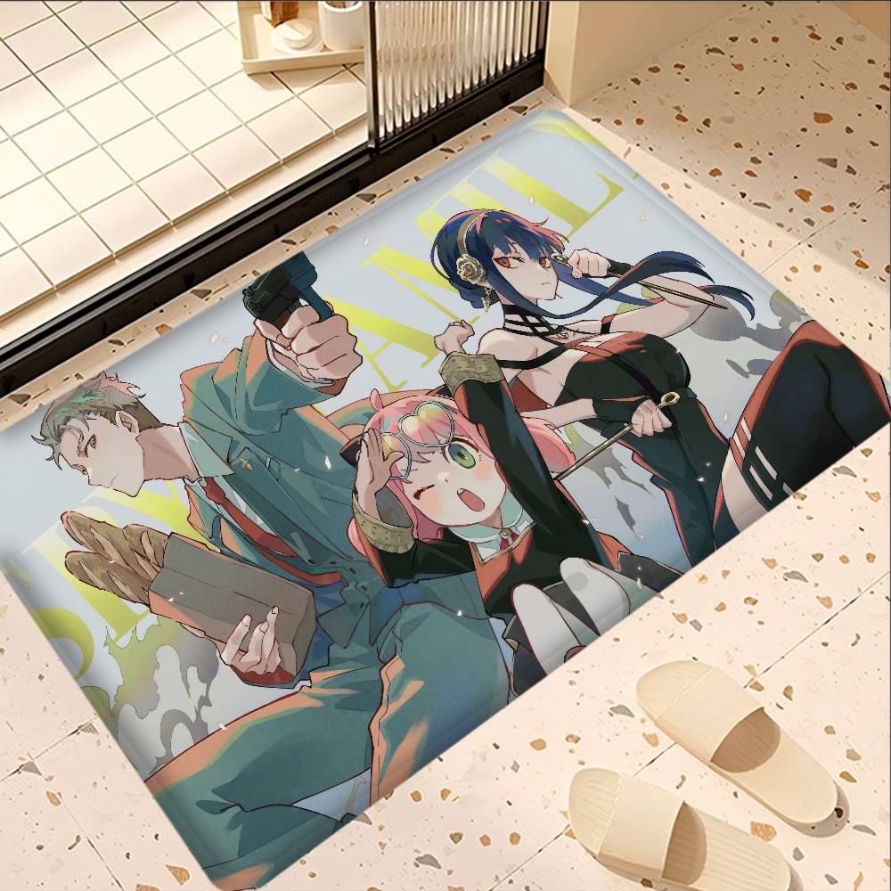 Anime Spy X Family Long Rugs Cheaper Anti-slip Modern Living Room Balcony Printed Bedside Area Rugs