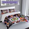 3pcs Custom Name Omega Psi Phi Bedding Set,Includes 1 Duvet Cover and 2 Pillowcases,All-season Bedroom Decor