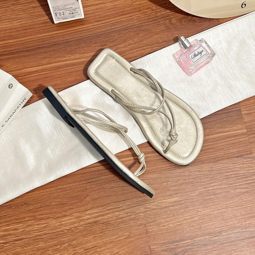 Flip-flop flat sandals women's 2025 summer new casual style toe sexy women's shoes comfortable soft sole not tired feet