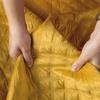 VELVI Decorative bedspread in a shade of royal saffron - 170x210cm