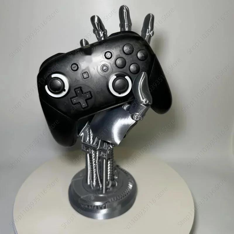 3D Cyberpunk Style Robot Bracket Arm Ornament Ps5s Xboxs Series Universal Switchs Handle Placement Home Desktop Decoration Gift