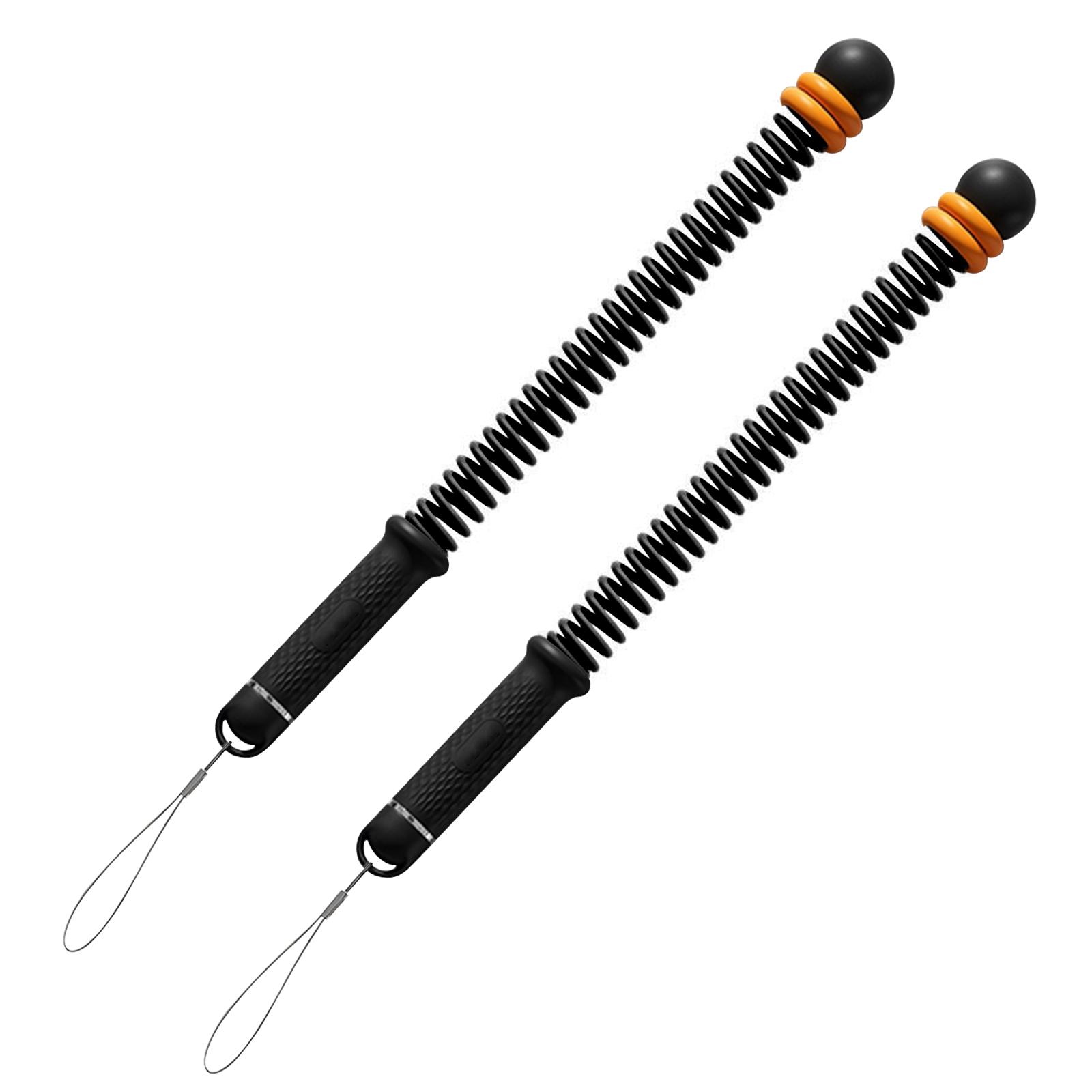 2pcs Cordless Battle Rope Multifunctional Power Training System Arm Strength Home Gym Equipment For Full Body Workout Unisex чёрный