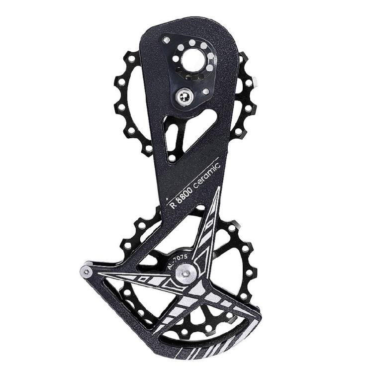 Low Frictions 16T Bike Rear Derailleur Pulley Systems, Aluminum with Ceramic Bearing for R8000 R8800 5800 Climbing Ease