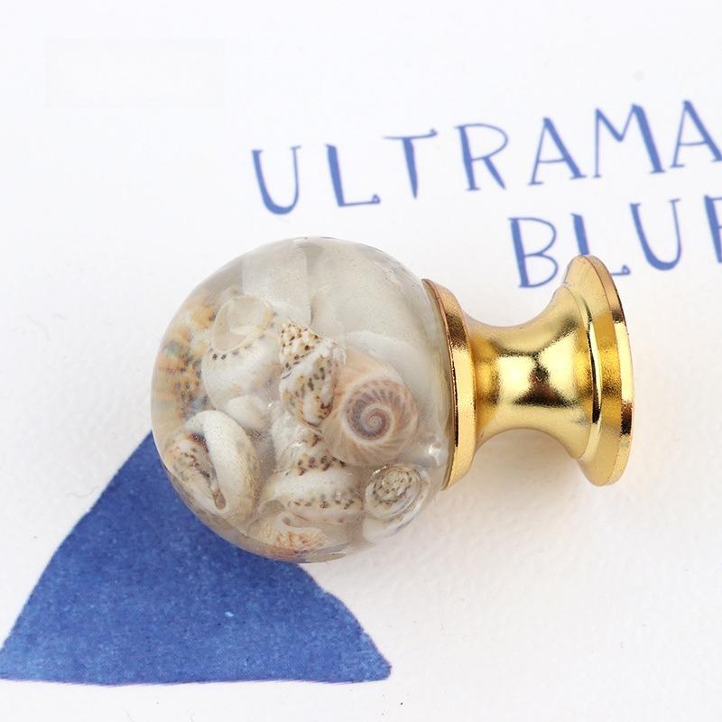 Harts Handtag - Bärnstensskal Tigeröga Guld Skåpsknopp - Låda Dörr Fönster Kök Möbler Beslag Handtag Tillbehör