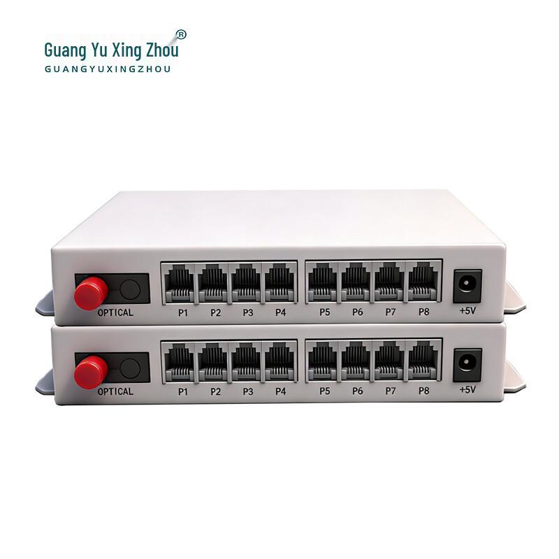 Guangyu Xingzhou 8-Port Phone & 4-Port Gigabit Ethernet Fiber Multiplexer