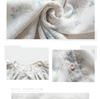 Small fresh floral long-sleeved shirt Small loose and thin round neck sweet girly versatile chiffon shirt