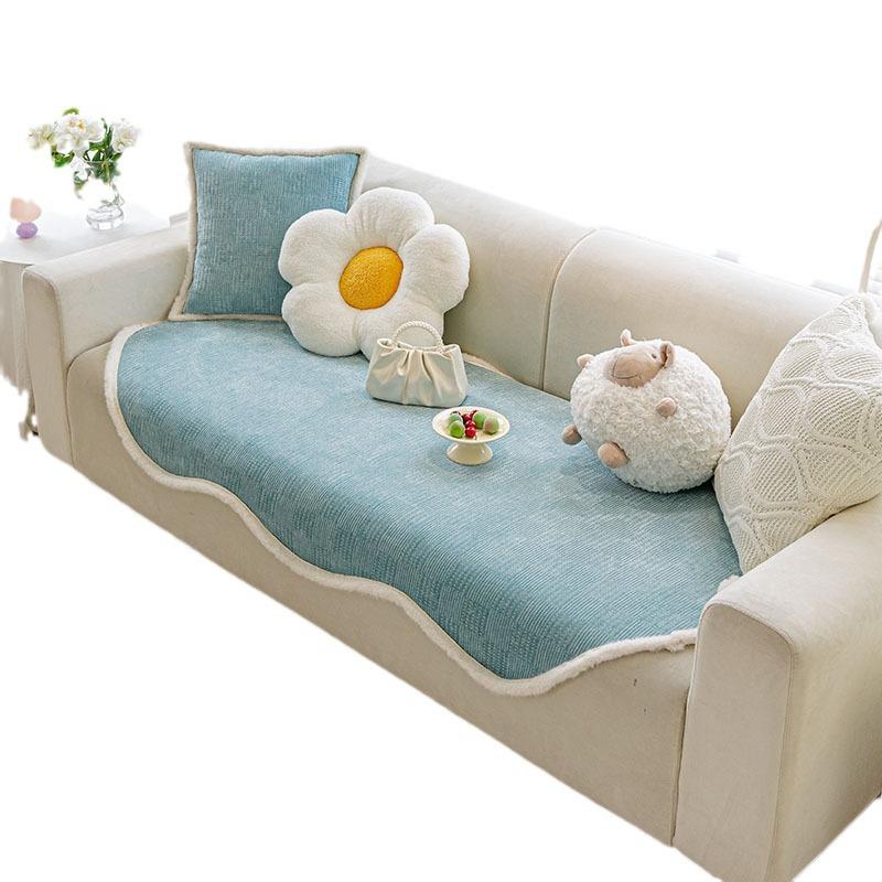 Cream Wind Special-Shaped Sofa Seat Cushion Universal In All Seasons Irregular Sofa Full Cover Summer New Non-Slip And Anti-Cat Scratch