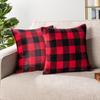 1pc Checker Plaid Throw Pillow Covers 18x18 Set of 1, Decorative Pillow Cases for Be