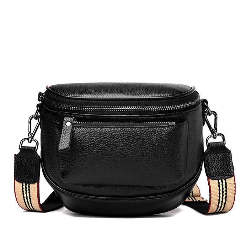 Genuine Leather Shoulder Bag for Women New Simple Casual and Fashionable Small Shoulder Bag for Women's Head Layer Cowhide Crossbody Bag