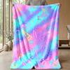 Fantasy Unicorn Adventure Theme blanket Lightweight Warm Flannel Blanket Decorative Throw Blanket for Home Decoration