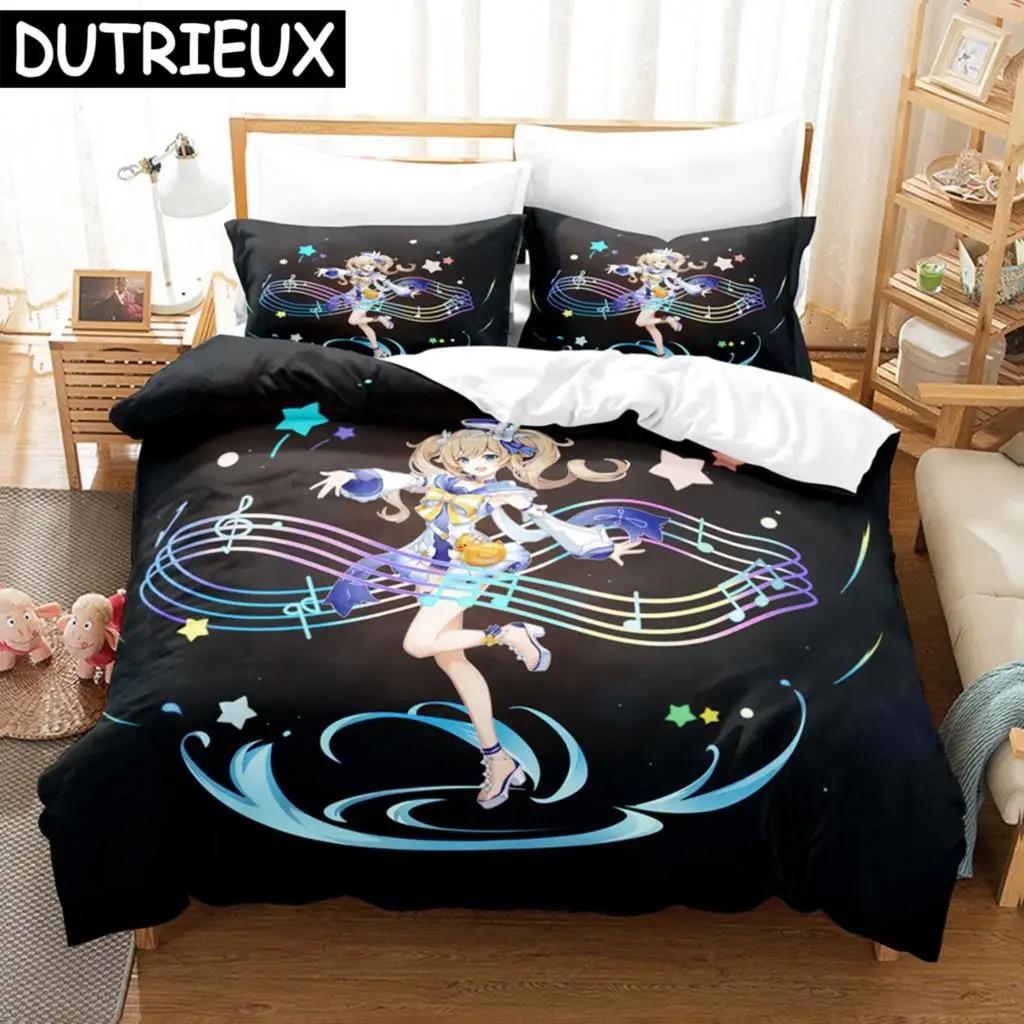 Game Genshin Impact Bedding Set 3D Printed Comforter Duvet Cover Sets Pillowcase Twin Full Queen King Duvet Covers Drop Ship